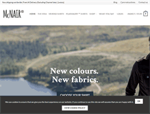 Tablet Screenshot of mcnairshirts.com